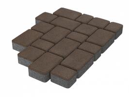  Тротуарная плитка Лидер 40 Старый Город 60 мм Коричневый: внешний вид